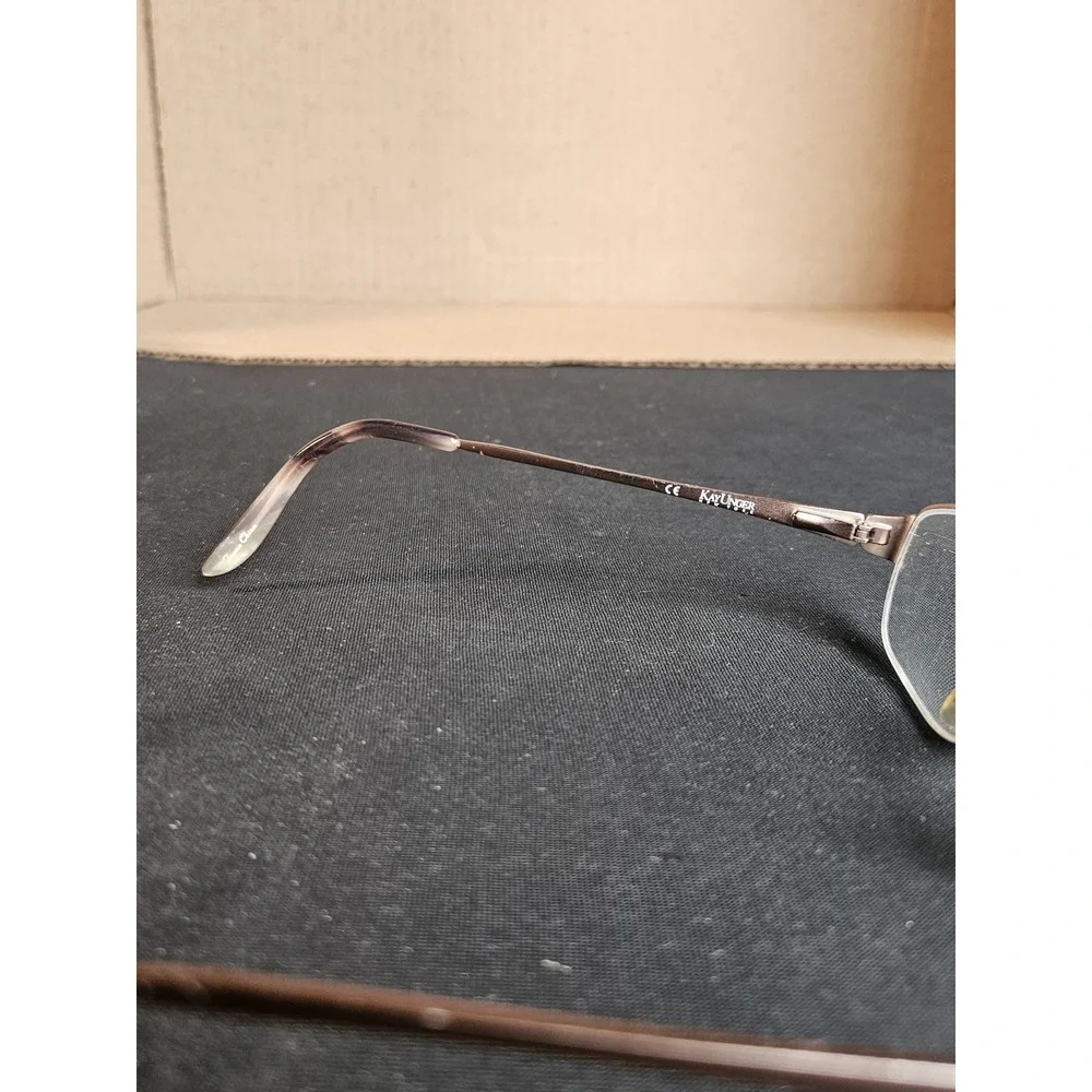 Kay Unger K157 Eyeglass Frames 52-18-135 Rose Bronze Semi Rimless Womens